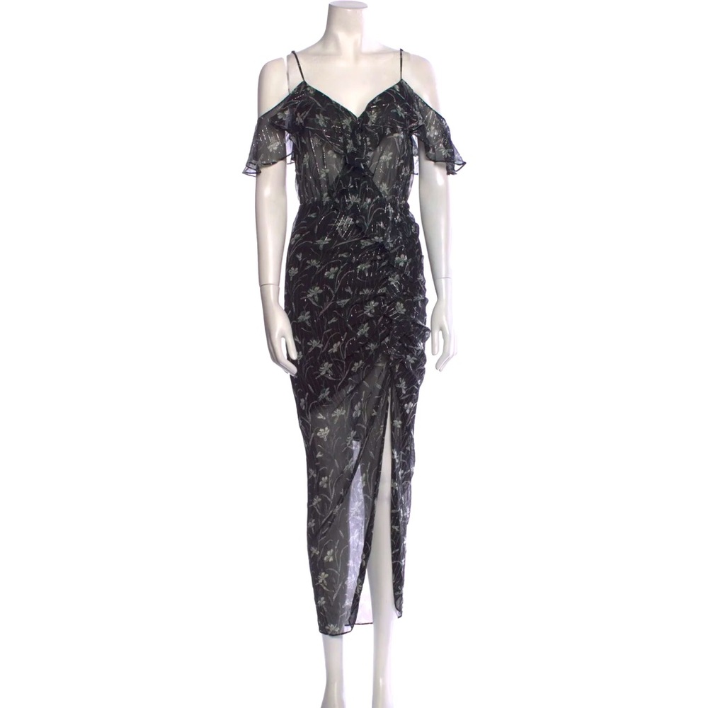 Veronica Beard Marilyn silk cold shoulder dress size 0 excellent condition